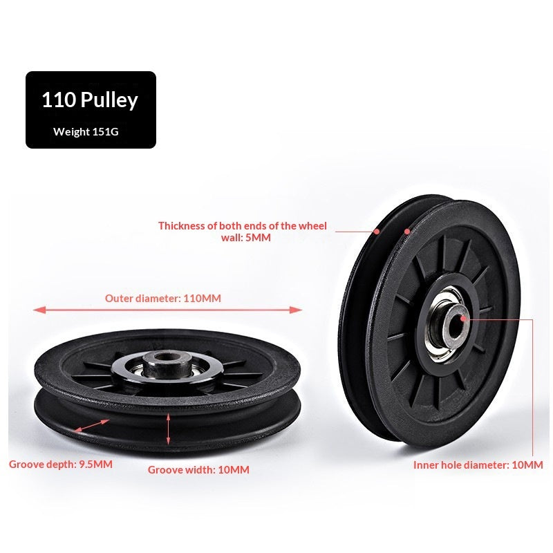 Nylon Silent Gym Frame Pulley Accessories